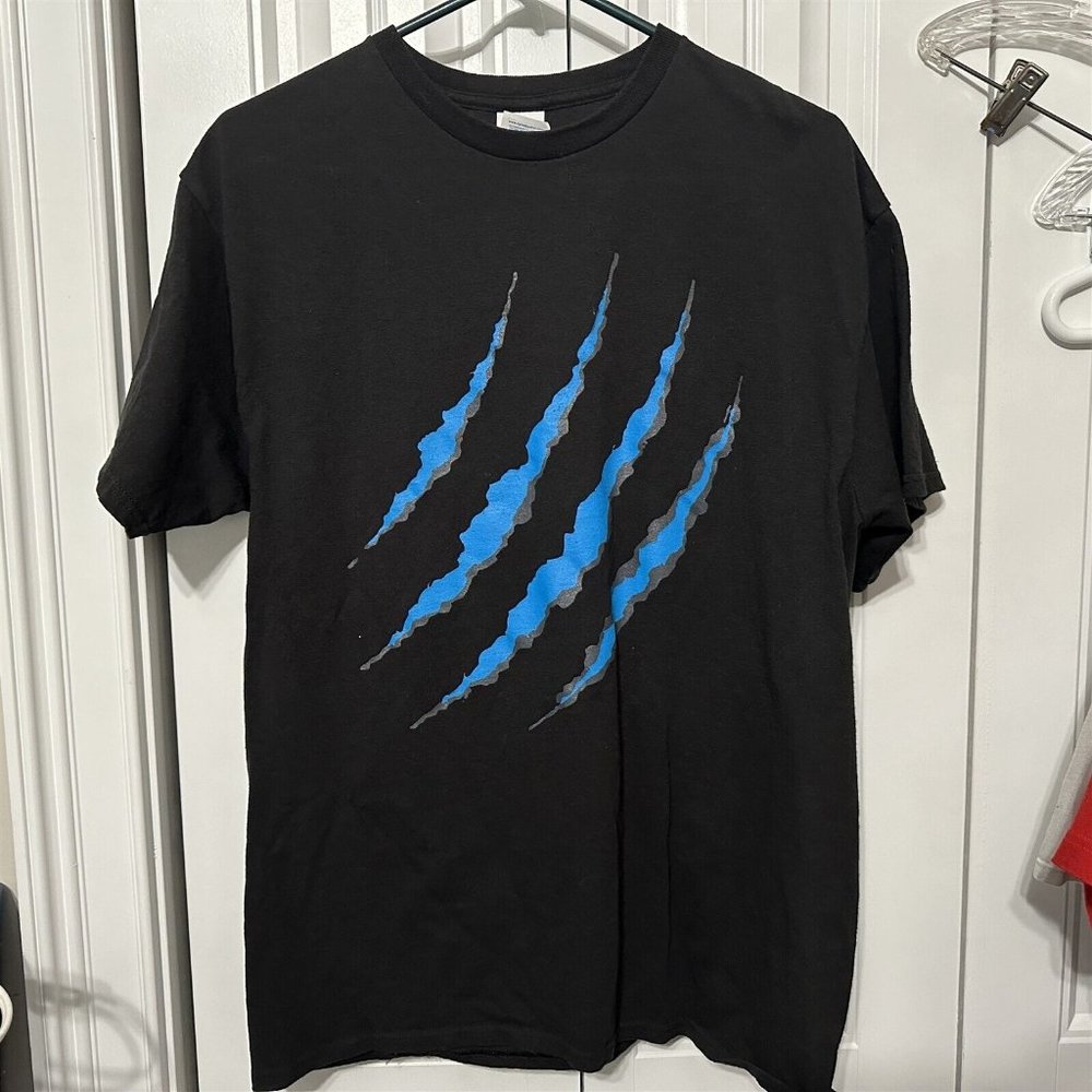 Carolina Panthers T Shirt Mens GMC Official Truck Size Large Delta Black Claw